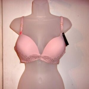 Youmita Misty Rose Lace Soft Cup Demi 38B Bra NWT